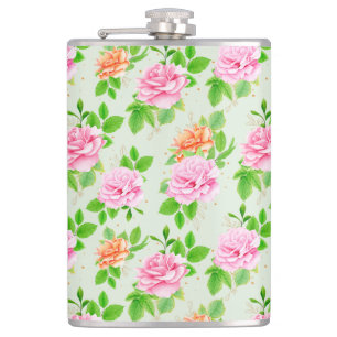 Cantil Padrão de Rosas Cor-de-Rosa Floral-23670