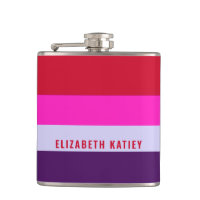 Padrão de Stripes Vermelhas, Rosa e Púrpura