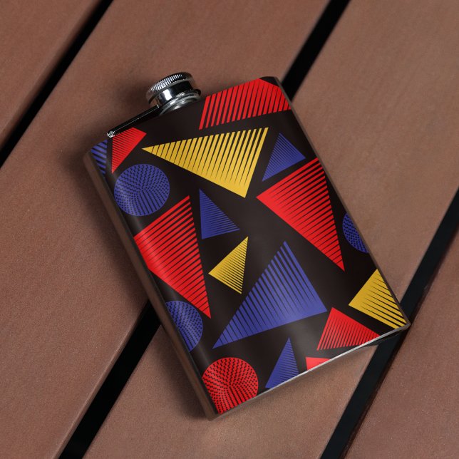 Cantil Padrão de Triângulo Multicolorido (FLASK)
