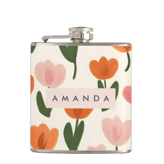 Cantil Padrão de Tulip de Primavera de Cute Personalizado