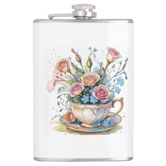 Cantil Padrão de Videira Floral – Arte Boho de Aquarela S