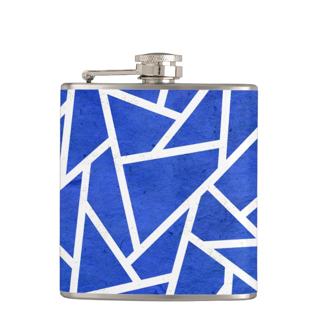 Cantil Padrão do mosaico real azul e branco (Frente)