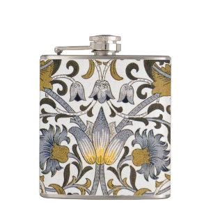 Cantil Padrão Floral William Morris Lodden: Azul Dourado