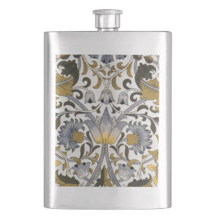 Cantil Padrão Floral William Morris Lodden: Azul Dourado