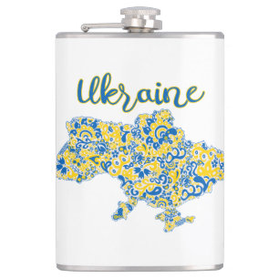 Cantil Padrão folclórico e tipografia na Ucrânia