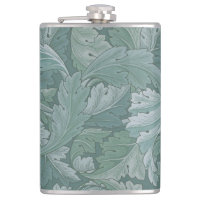 Padrão Folha de Acanto Azul Teal de William Morris