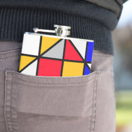 Cantil Padrão Geométrico Quadrados Multicolores