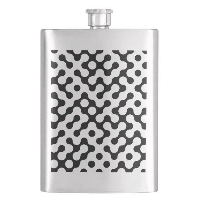 Cantil Padrão labirinto branco preto-branco (Frente)