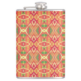 Cantil Padrão laranja e verde