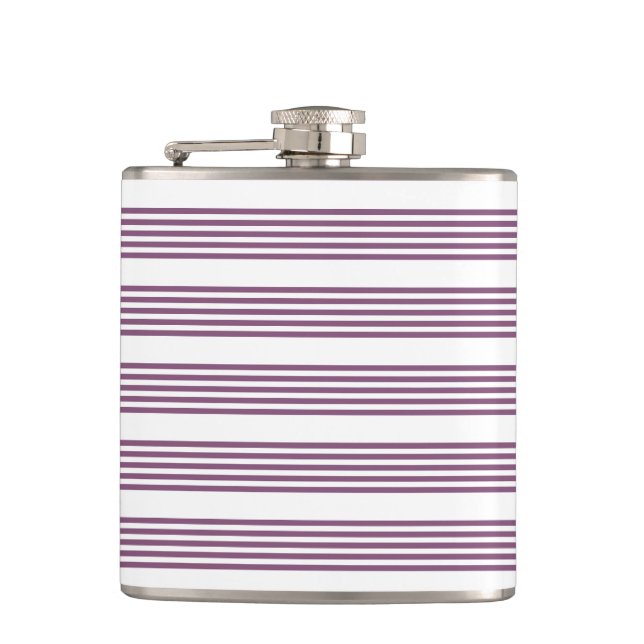 Cantil Padrão Mauve roxo e branco de cinco faixas (Frente)