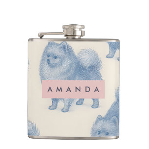 Cantil Padrão Pomerânia Macio e Fofo Personalizado