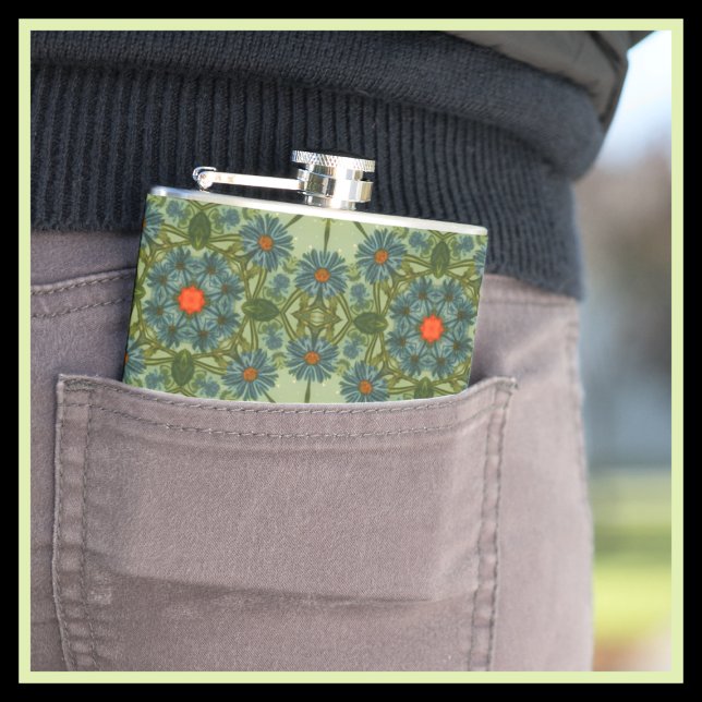 Cantil Padrão Vintage Verde Elegante Pequeno (Criador carregado)