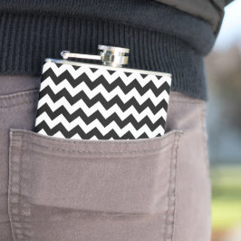 Cantil Padrão Zigzag preto e branco, padrão Chevron