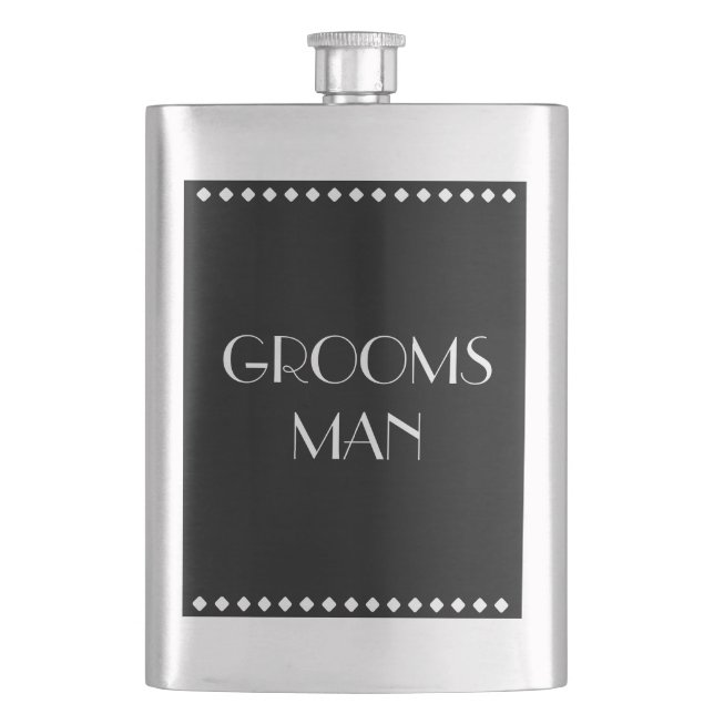 Cantil Padrinho de casamento Classic Flask (Frente)