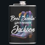 Cantil Padrinho de casamento Scootboy Boots Black<br><div class="desc">Esta ilustração das botas de cowboy de rico é perfeita para os homens na sua turma de botas.</div>