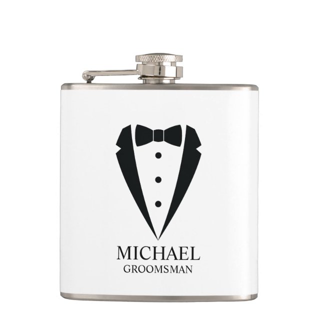 Cantil Padrinhos de casamento personalizados de terno de  (Frente)