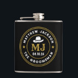 Cantil Padrinhos de casamento Personalizados do Logotipo<br><div class="desc">Presentes personalizados para padrinhos de casamento com o tema do cowboy ocidental. Decorado com chapéu de cowboy com fonte ocidental antiga. O texto e a cor são editáveis usando a Ferramenta Design para ajustado da sua ocasião. Obtenha este presente personalizado para casamento, despedida de solteiro, festa de noivado ou qualquer...</div>