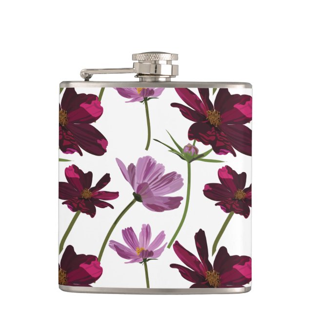 Cantil Padrões de flores cor-de-rosa (Frente)