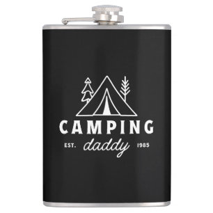 Cantil Pai campista engraçado pai camping floresta retrô