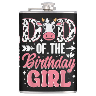Cantil Pai Da Menina Do Aniversário Pai Vaca Papai