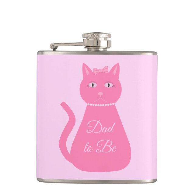 Cantil Pai personalizado de Gata de Bebê Rosa bonito (Frente)