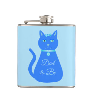 Cantil Pai Personalizado de Gato de Bebê Azul-Cinto