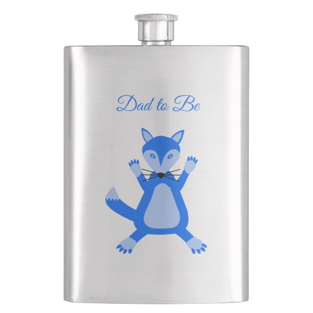 Cantil Pai personalizado de Raposa Azul-Cinto-Raposa (Frente)