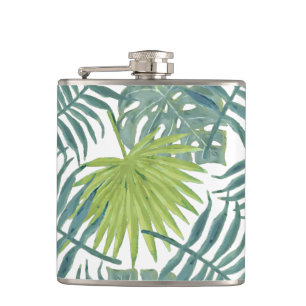 Cantil Palma tropical havaiana verde azul