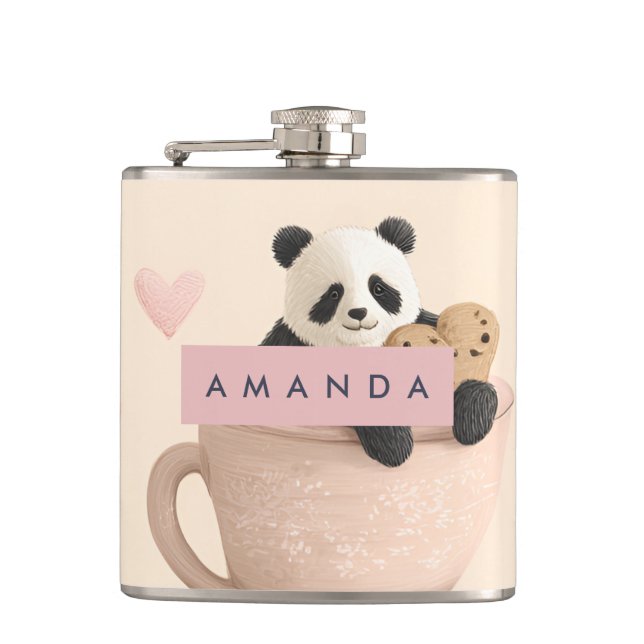 Cantil Panda e Padrão de Urso Cuta Personalizados (Frente)