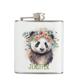 Cantil Panda Flowers Watercolor