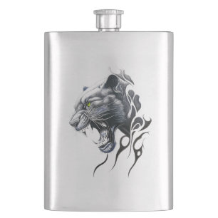 Cantil Pantera Natureza Selvagem Animal Ilustração Tatuag