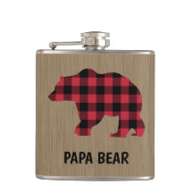 Papa Bear Buffalo Xadrez Vinil Fragmentação