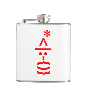 Cantil Papai Noel com Beard Christmas Emoticon