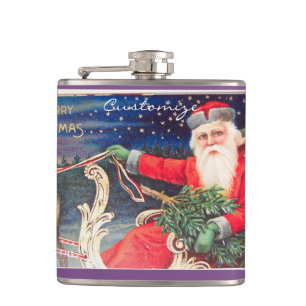 Cantil Papai noel no vintage de Thunder_Cove do trenó