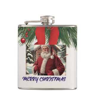 Cantil Papais noeis Vintage Flask Vinyl Wrapped
