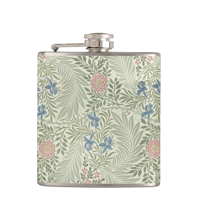 Cantil Papel de Parede Floral Larkspur de William Morris (Frente)