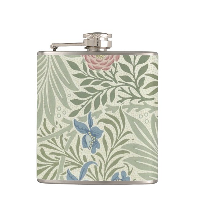 Cantil Papel de Parede Floral Larkspur de William Morris (Frente)