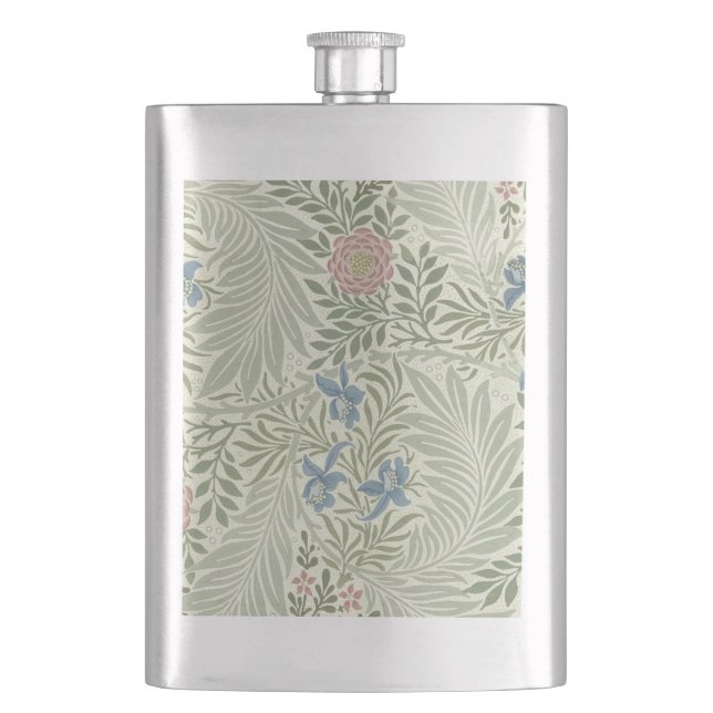 Cantil Papel de Parede Floral Larkspur de William Morris (Frente)