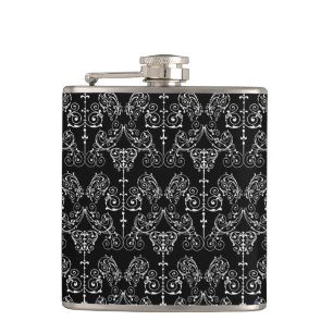 Cantil Papel de parede Vintage Damask - branco + seu back