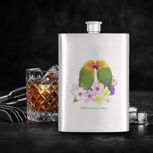 Cantil Pássaros do Amor Flores Tropicais