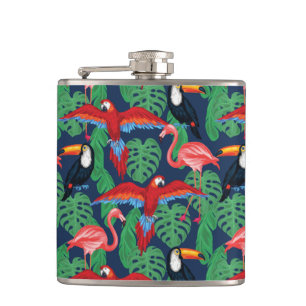 Cantil Pássaros tropicais em cores brilhantes