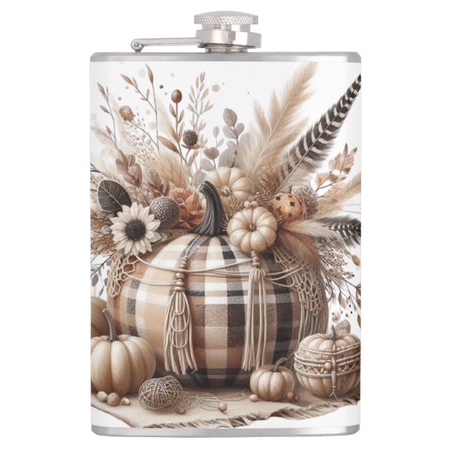 CANTIL PASTEL FALL PUMPKINS E FLORES DO OUTONO (Frente)