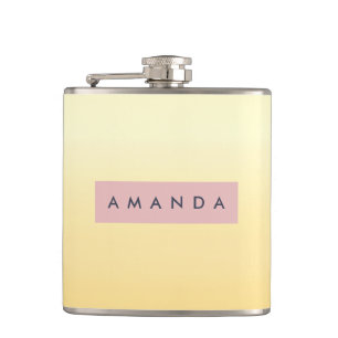 Cantil Pastel Personalizado Amarelo Suave Ombre