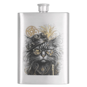 Cantil Patas Espirituosas O Gato Steampunk Funky