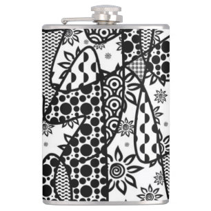 Cantil Patchwork Preto e Branco Padrão 03