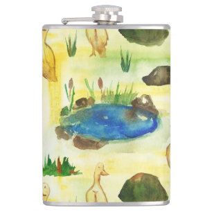 Cantil Pato de aquarela