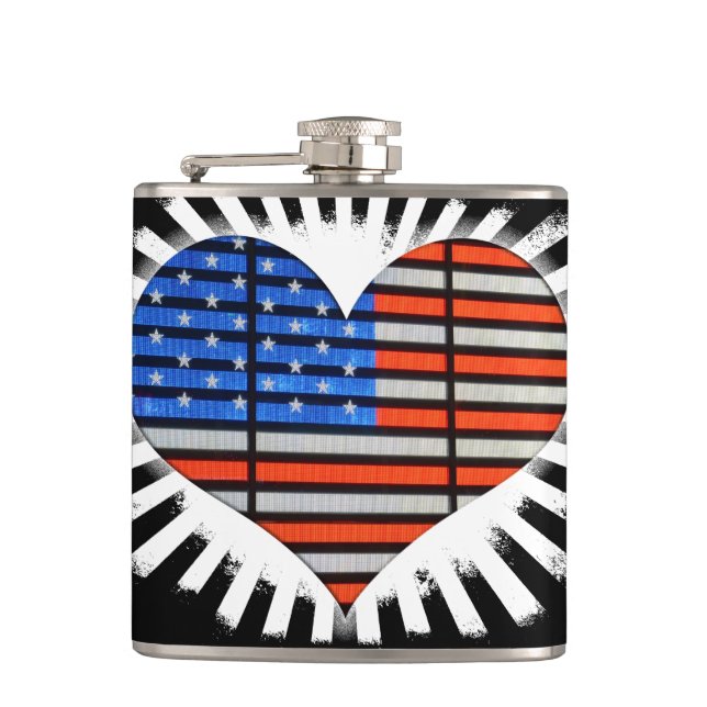 Cantil Patriot Heart American Flag (Frente)