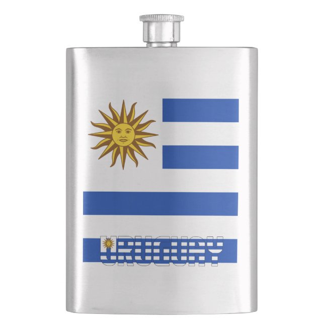 Cantil Patriótico Elegante de Bandeira do Uruguai (Frente)