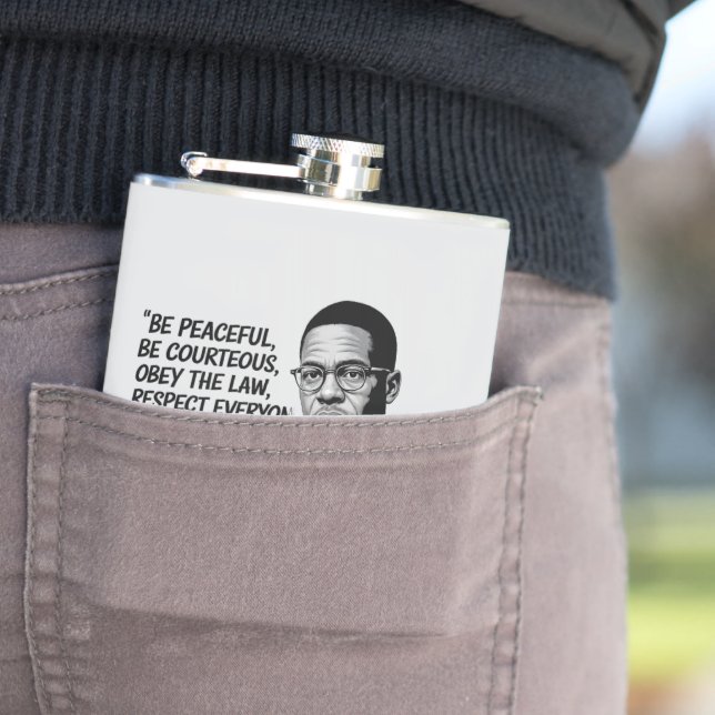 Cantil Paz e Força – Citação Inspiradora de Malcolm X  (In loco)