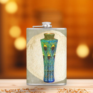 Cantil Peacock Feather Vase Masterícula De 1900